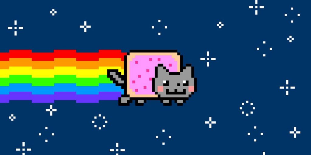 Nyan Cat والتي تم بيعها كرمز NFT 