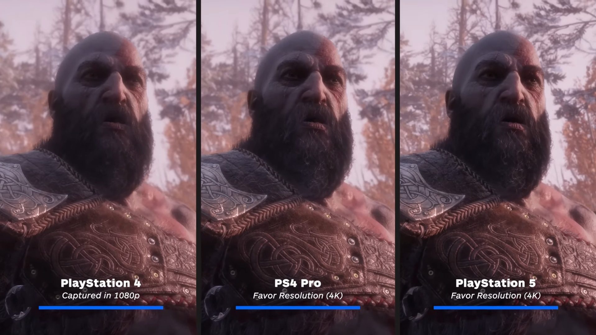 Gow Ragnarök Kratos PS4 Vs PS5