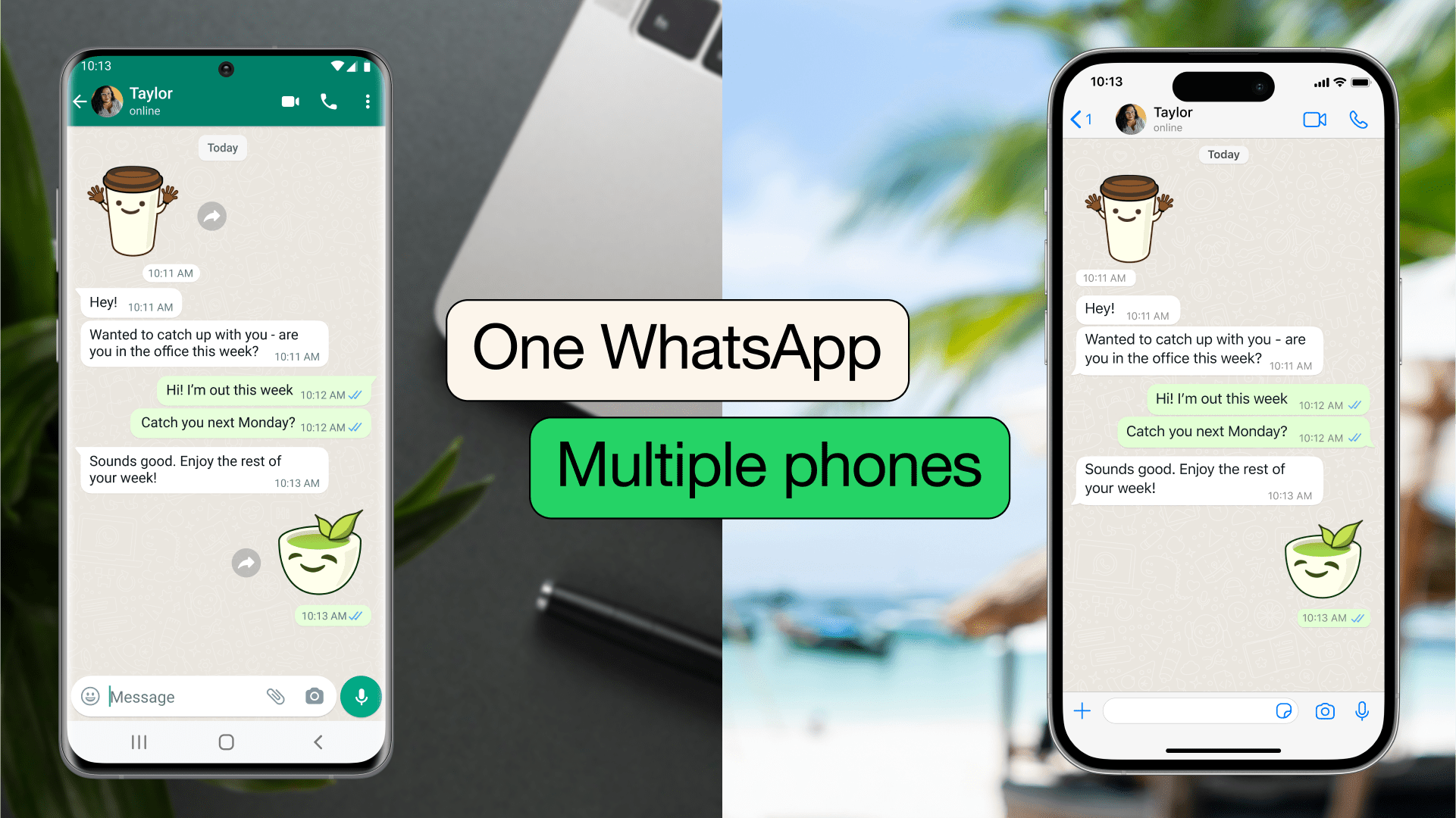 WhatsApp هاتفين
