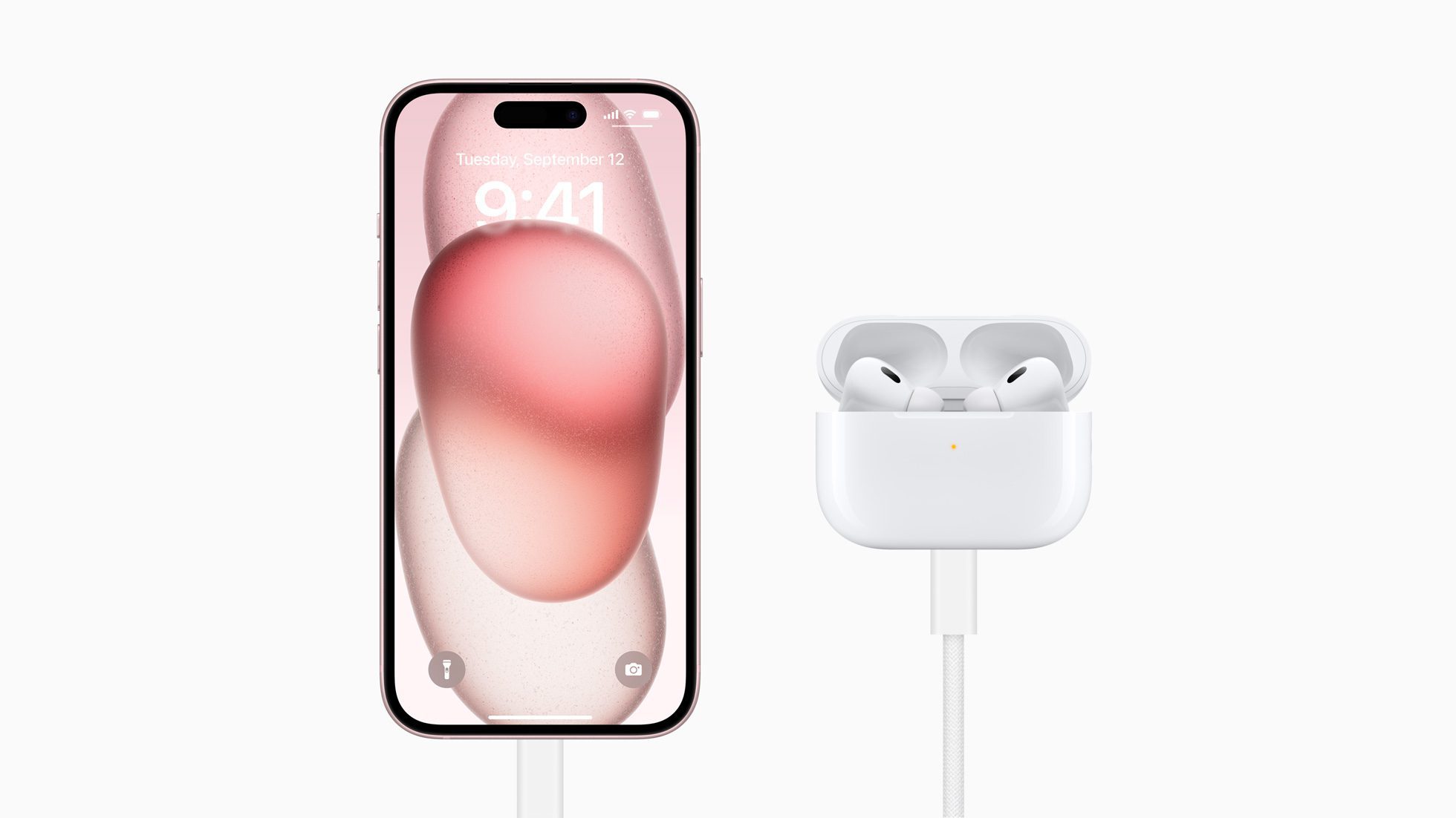iPhone 15 and AirPods Pro 2 (USB-C)