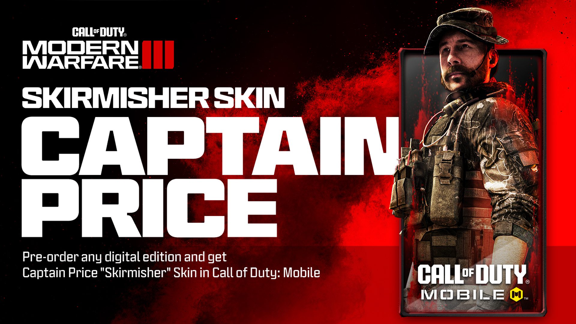 Unlock the Captain Price “Skirmisher” Skin in COD: Mobile by Pre-Ordering COD: MWIII