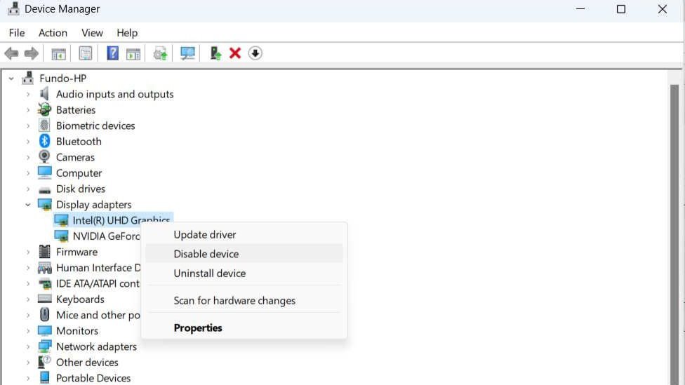 بطاقة رسومية مُدمجة