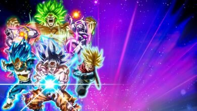 فن رسمي يجمع شخصيات Dragon Ball بينها Goku وVegeta وBroly في لعبة Sparking! ZERO