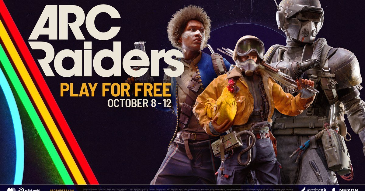 الفن الرسمي لفترة اللعب المجاني في لعبة ARC Raiders