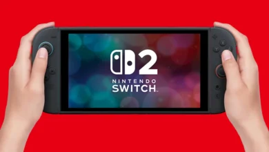 Nintendo Switch 2 في الوضع المحمول بين يدي لاعب