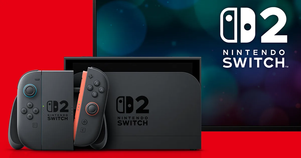 Nintendo Switch 2 في وضع التلفاز عبر الحاضنة المرفقة