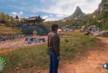 لقطة رسمية من Shenmue III Enhanced في بيئة ريفية