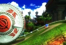 لقطة لعب لسونيك في Sonic X Shadow Generations