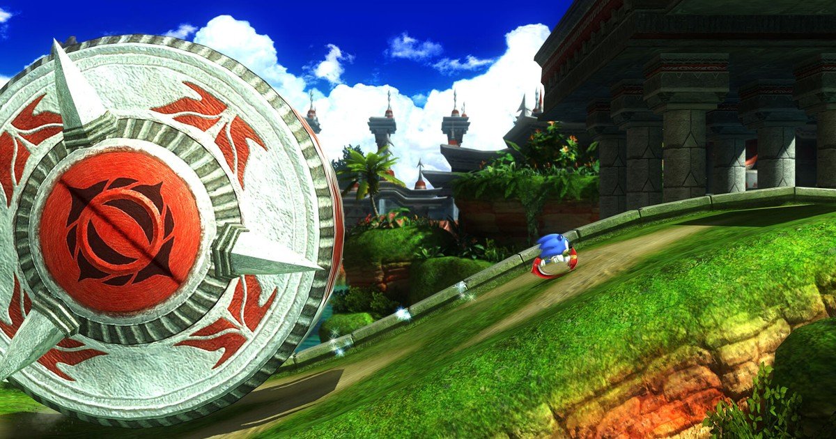 لقطة لعب لسونيك في Sonic X Shadow Generations