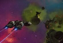 سفينة فضائية وحطام في الصورة الرسمية لتحديث No Man’s Sky Forsaken