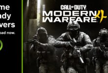 صورة رسمية من NVIDIA لتعريف Game Ready الجديد مع فن لعبة Call of Duty: Modern Warfare 4