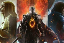 صورة رسمية من Dragon’s Dogma 2 تُظهر الأريسن وأحد الشخصيات في عالم اللعبة