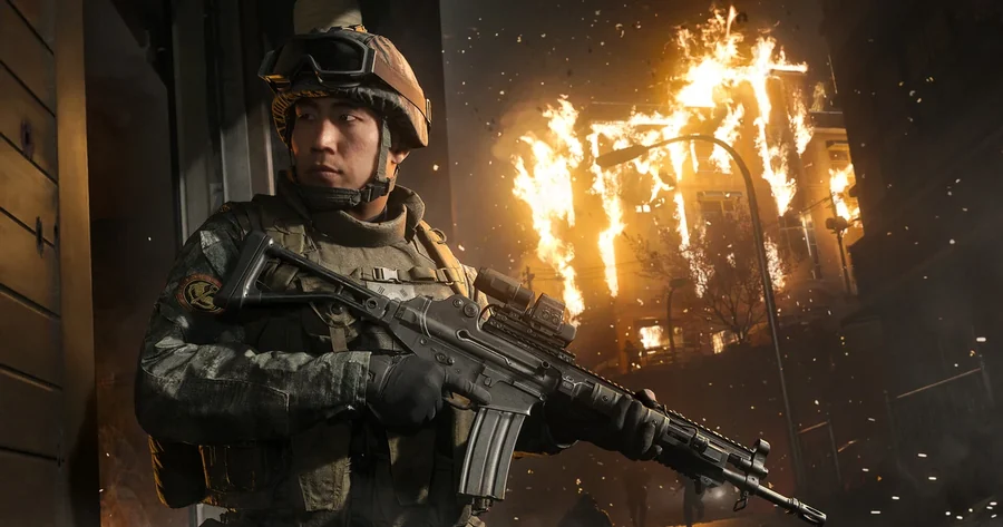 مشهد من حملة Modern Warfare 4 من الصور الرسمية على صفحة اللعبة في Steam