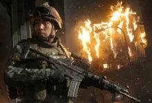 مشهد من حملة Modern Warfare 4 من الصور الرسمية على صفحة اللعبة في Steam