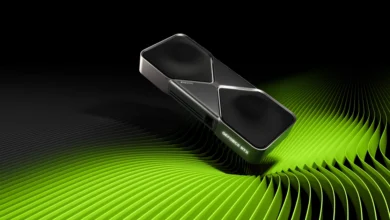 بطاقة GeForce RTX 5090 من الصورة الرسمية لغرفة أخبار إنفيديا