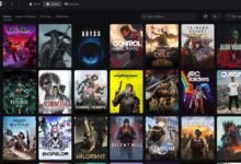 واجهة مكتبة الألعاب في النسخة التجريبية الجديدة من مشغل Epic Games