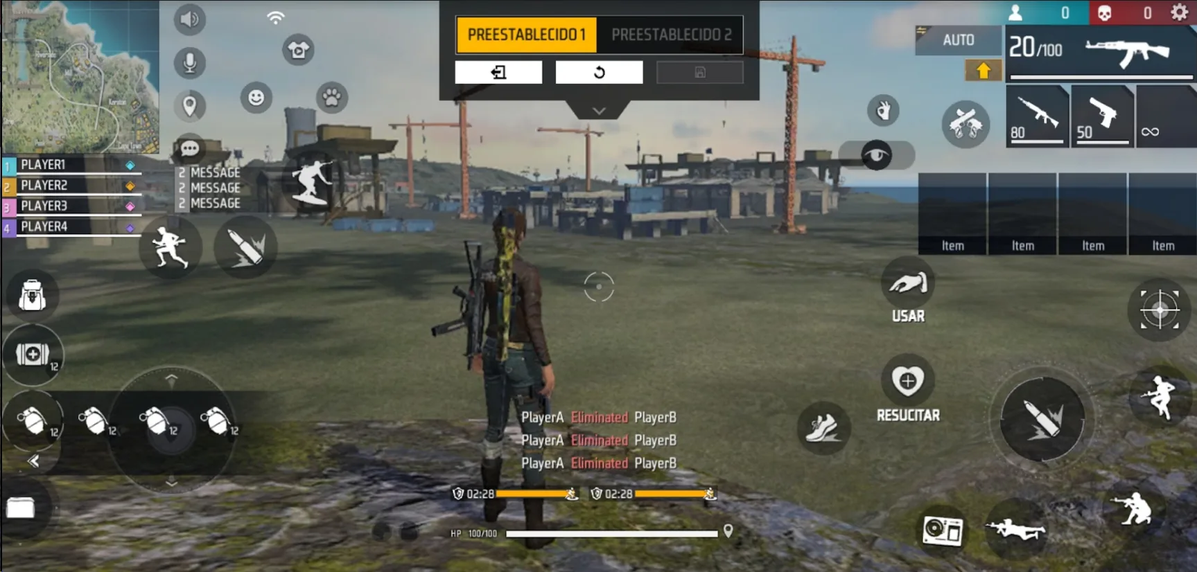 محرر توزيع أزرار HUD الرسمي في Free Fire للمساعدة على ضبط التحكم بجانب أفضل حساسية فري فاير