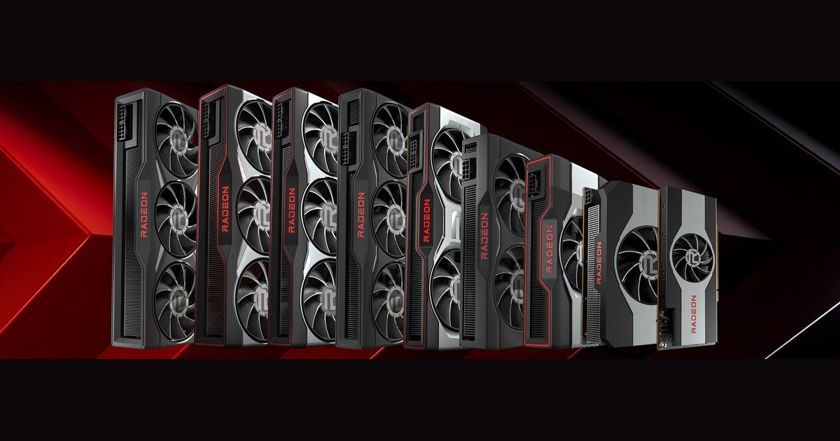مجموعة بطاقات AMD Radeon RX 6000 من الصورة الرسمية للشركة