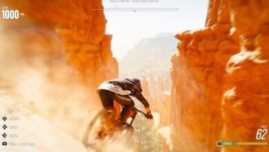 لقطة رسمية لركوب الدراجة في Riders Republic بين المنحدرات