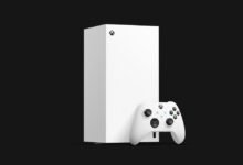 جهاز Xbox Series X الحالي ووحدة التحكم، صورة توضيحية وليست تصميم Project Helix