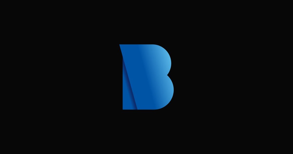 شعار BioWare الأزرق على خلفية سوداء