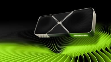 بطاقة GeForce RTX 5080 Founders Edition في صورة رسمية توضيحية
