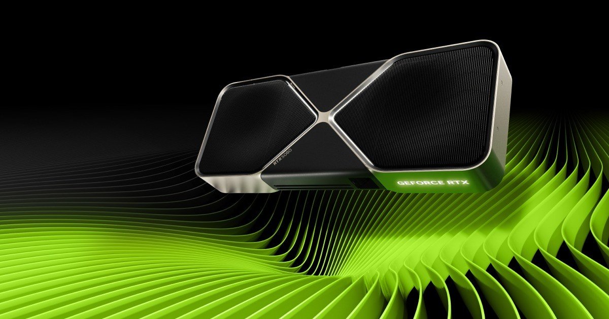 بطاقة GeForce RTX 5080 Founders Edition في صورة رسمية توضيحية