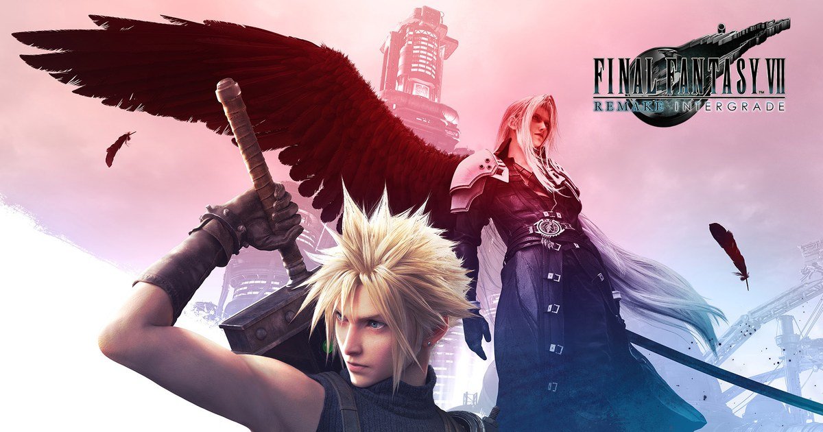 Final Fantasy VII Remake Intergrade artwork with Cloud and Sephiroth