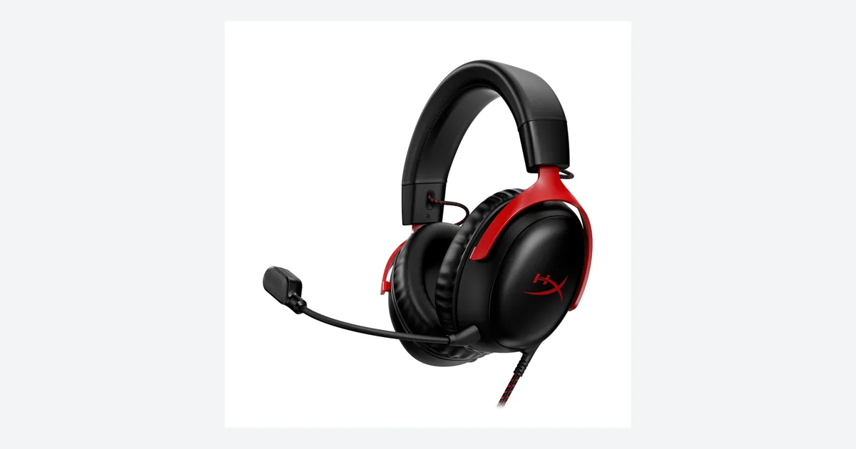 أفضل سماعة جيمنج: HyperX Cloud III السلكية باللون الأسود والأحمر