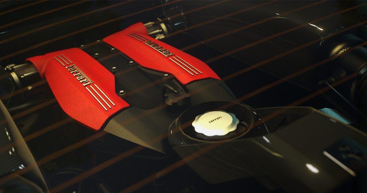 تفاصيل محرك سيارة من لعبة Driveclub