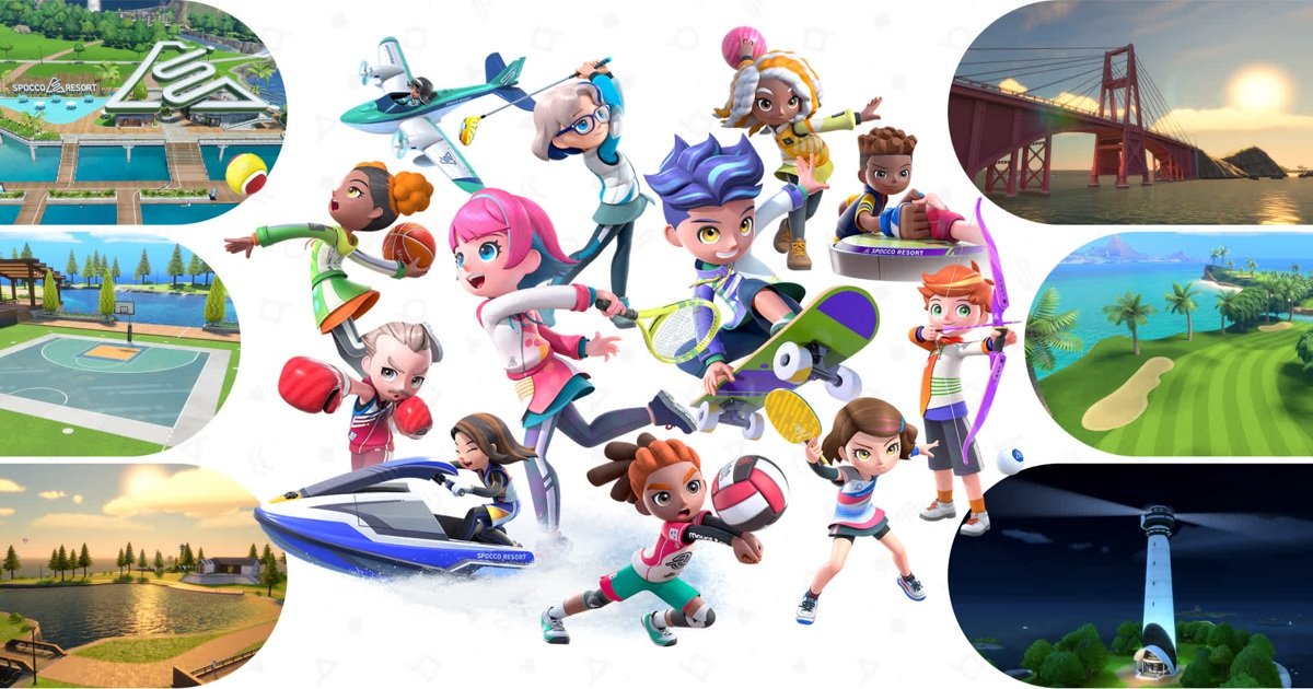شخصيات وأنشطة رياضية من Nintendo Switch Sports Resort