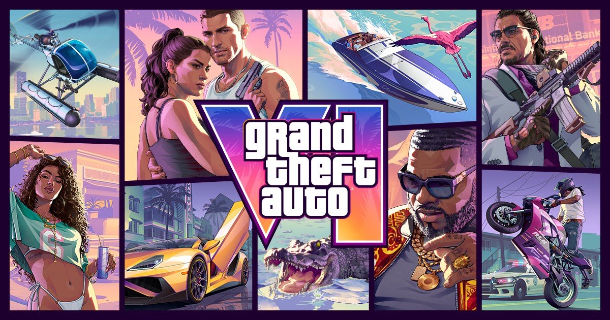 الفن الرسمي للعبة GTA 6 من Rockstar Games