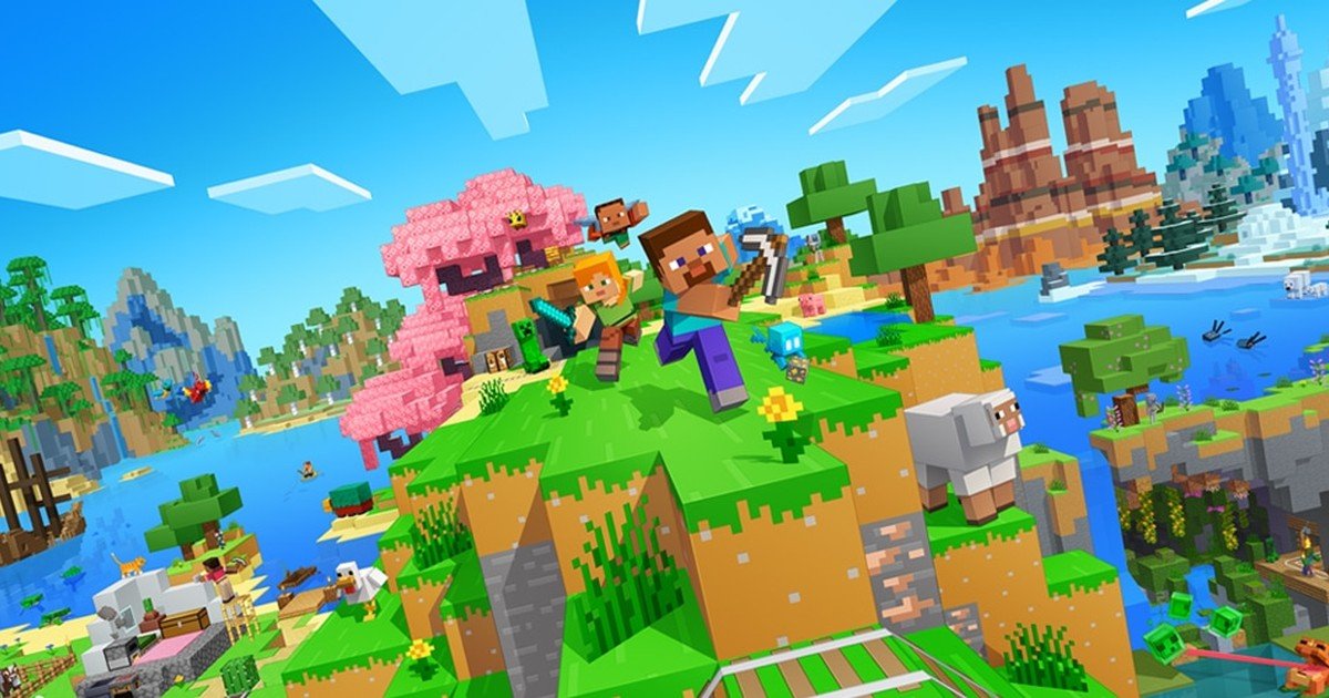 الفن الرسمي للعبة Minecraft من Mojang