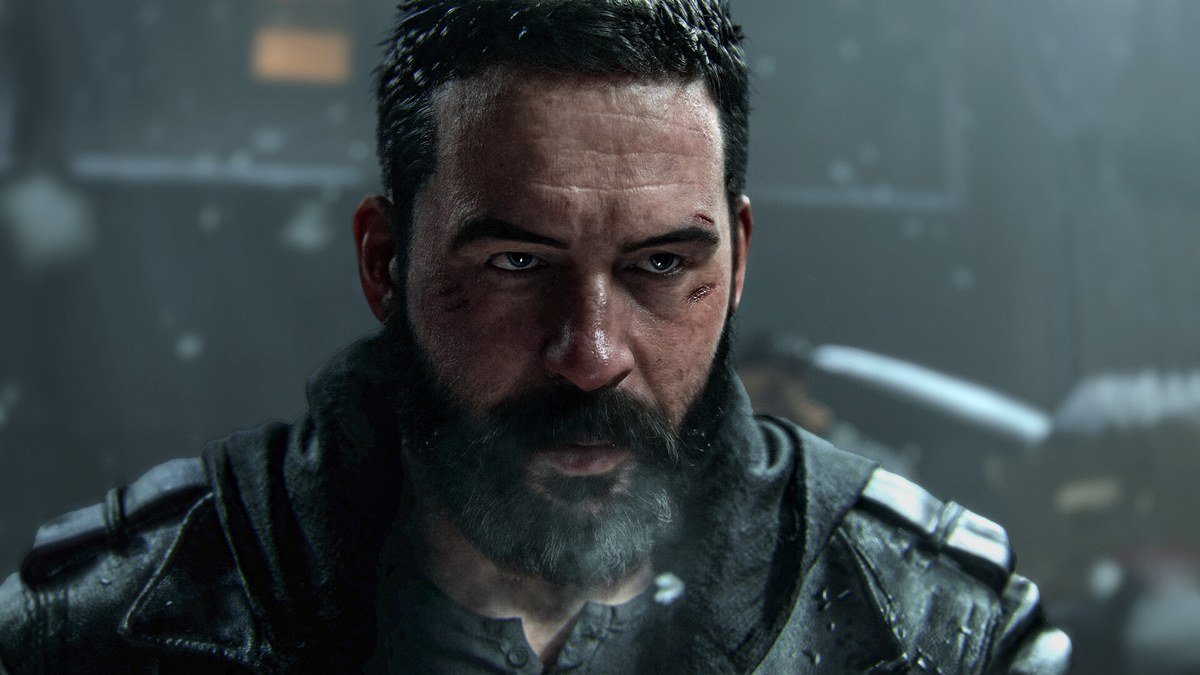 لقطة مقربة لشخصية عسكرية من Call of Duty Modern Warfare 4