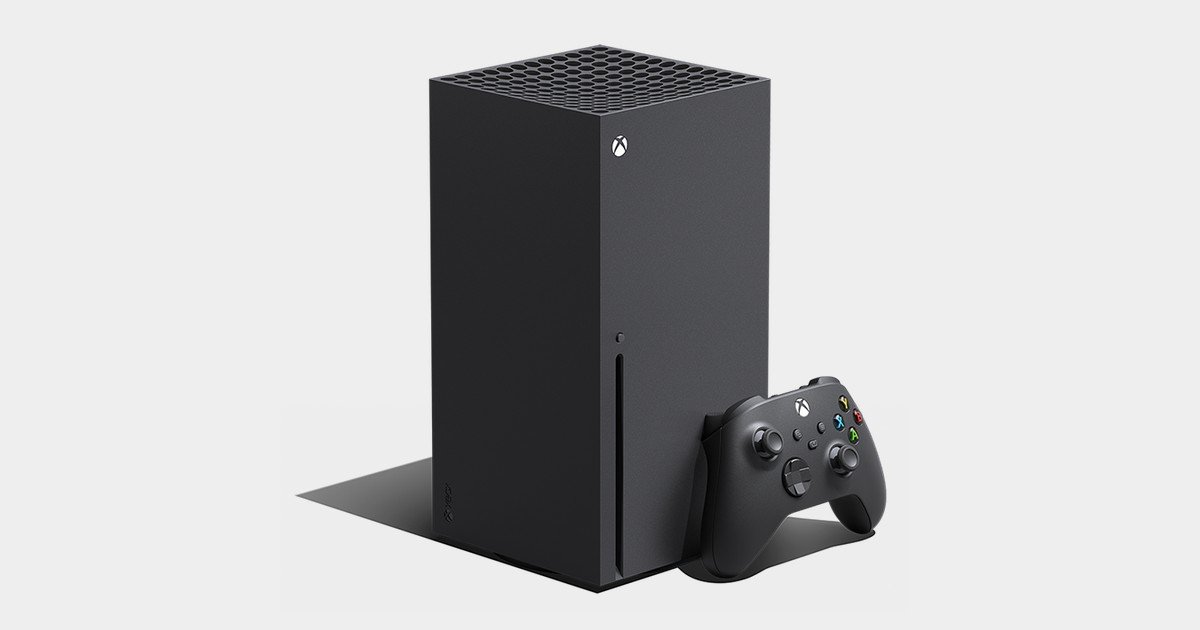 جهاز Xbox Series X ووحدة التحكم في صورة رسمية توضيحية