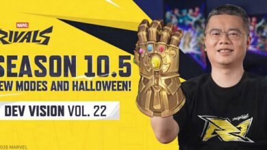 الفن الترويجي للموسم 10.5 من Marvel Rivals بعنوان Path to Doomsday: Infinity War