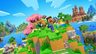 الفن الرسمي للعبة Minecraft من Mojang